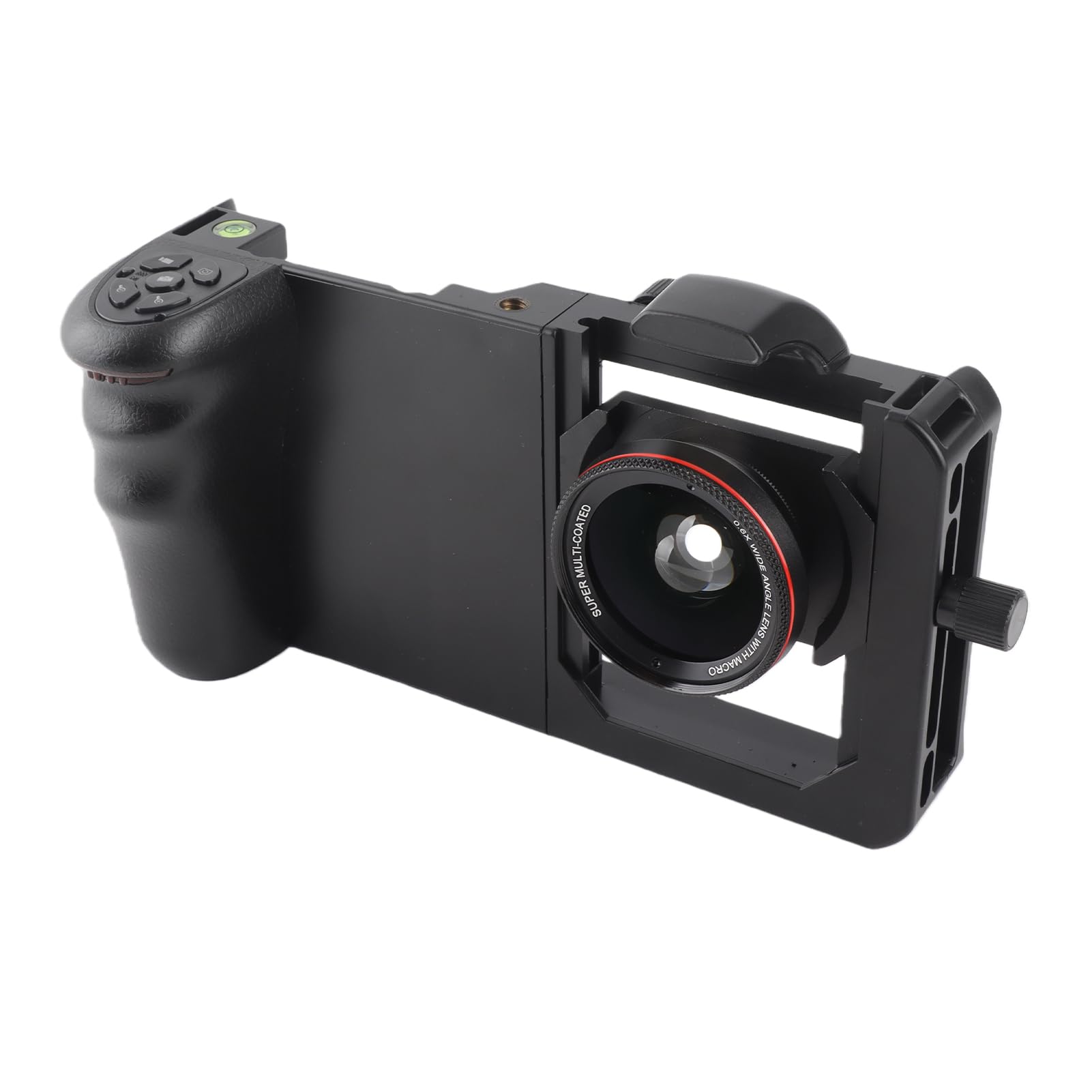 Topiky Agarre Universal para Teléfono BT, Estabilizador de Mano con Lente Macro Gran Angular, Accesorio de Fotografía con Reducción de Vibración para Vídeo de Teléfono Inteligente