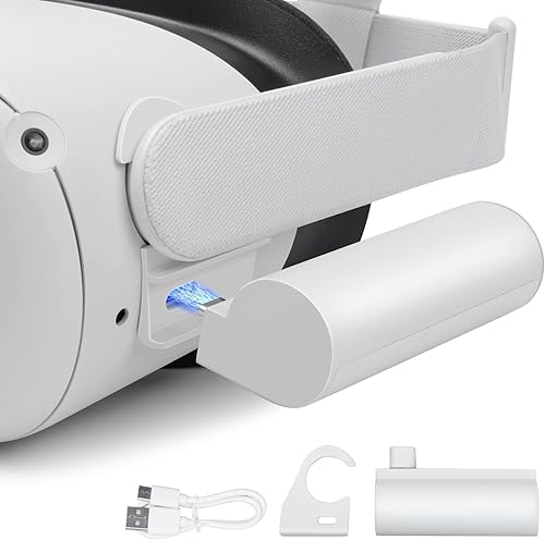 ACHIETOP Paquete de batería recargable de 5000 mAh para Oculus Quest 2 3 horas de tiempo de reproducción ligero y portátil accesorios de banco de