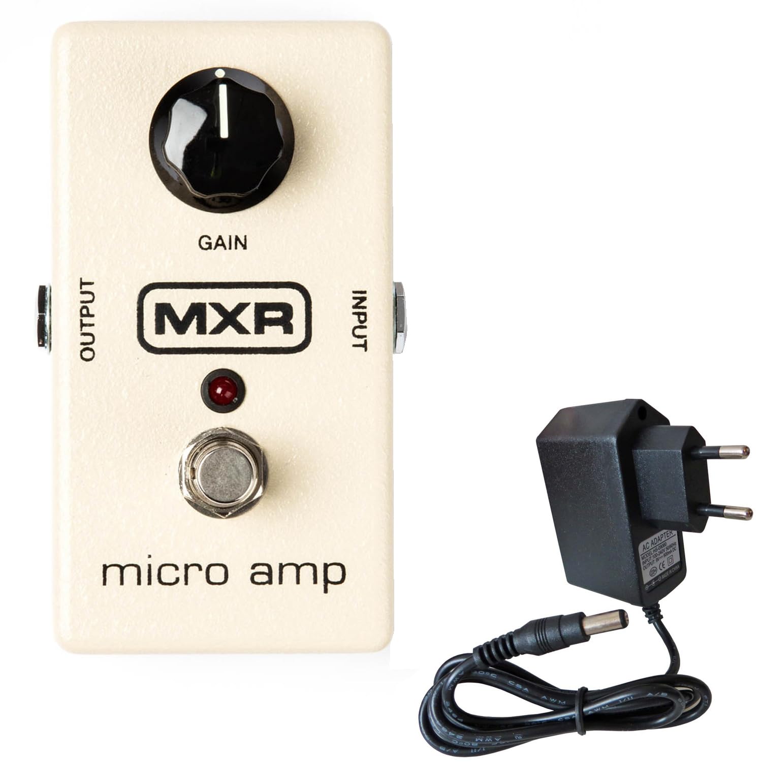 MXR M133 Effekgerät Micro Amp Booster Pedal + keepdrum Netzteil 9v