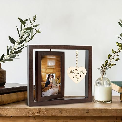 Miniatura 3 de Marco de fotos de la señora y la señora y la señora regalos de boda, regalo de recién casados, regalos de despedida de soltera, marco de fotos de