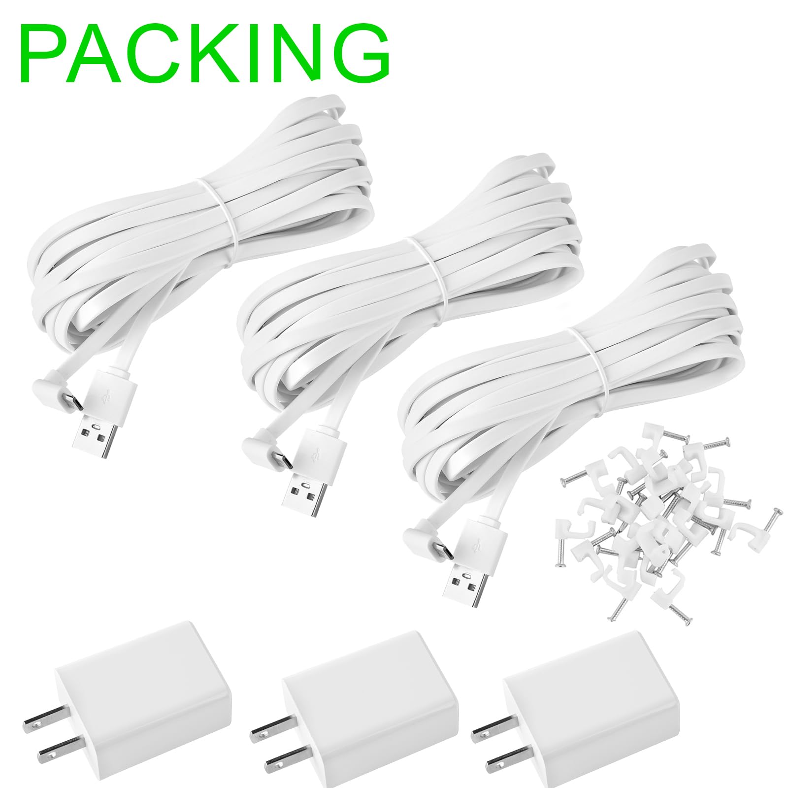 Wyze Outdoor Camera Wireless Power Cable With Adapter