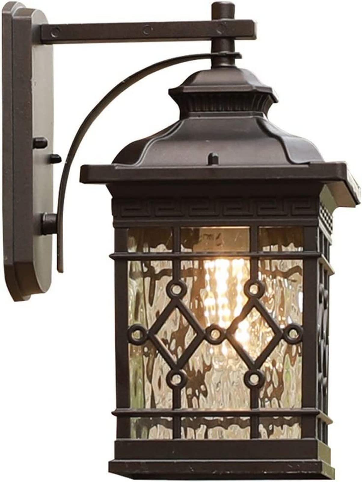 Applique Murale d'extérieur pour lampadaire, Applique Murale de Jardin, Applique Murale d'extérieur rétro, éclairage Mural étanche en Aluminium, Lanterne Murale avec(