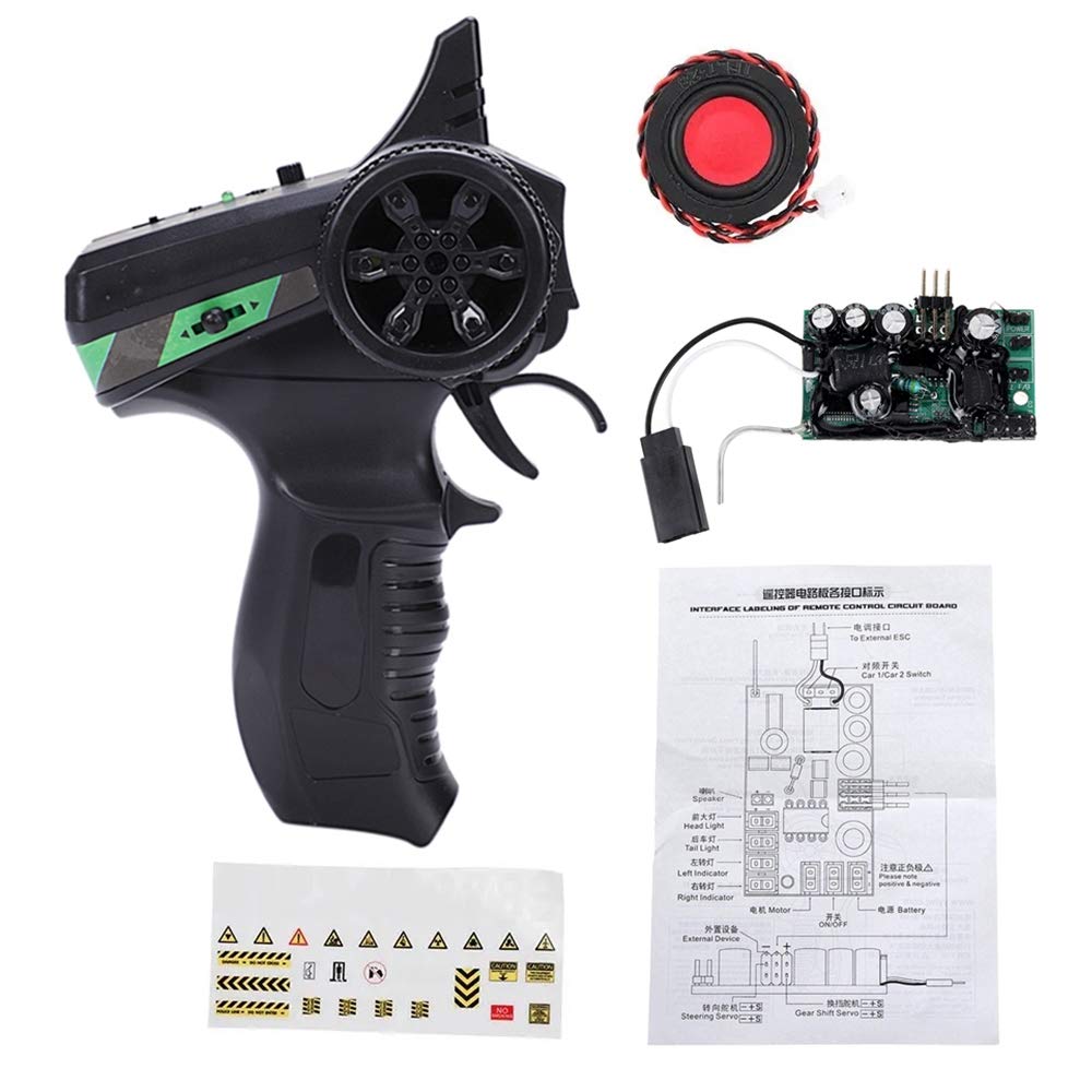 de Sonido Transmisor Placa Receptora Accesorios de ActualizacióN de Bocina para D12 C24 B24 B36 MN D90 RC CamióN Coche Piezas, B