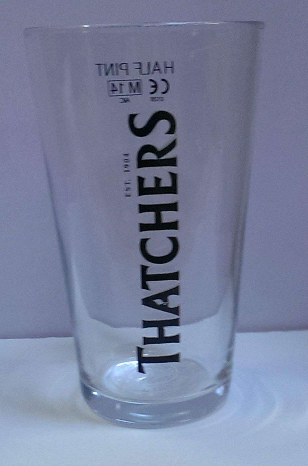 Thatchers Cider Transparent 1/2 Pint Glass