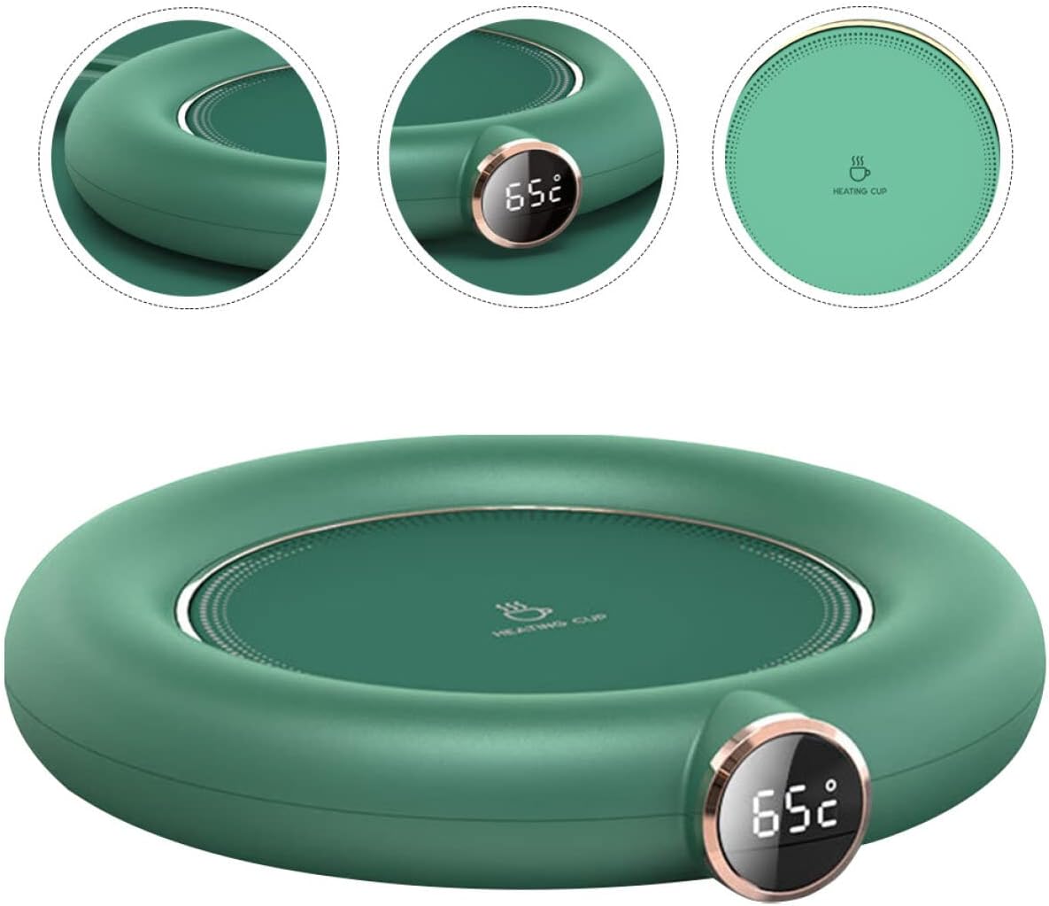 USB Thermostat Coaster Portable Cordless Heater Electric Coffee Warmer Portable Heater Water Heating Cushion Household Mug Warmer Beverage Cup Warmer Coffee Cup Warmer USB