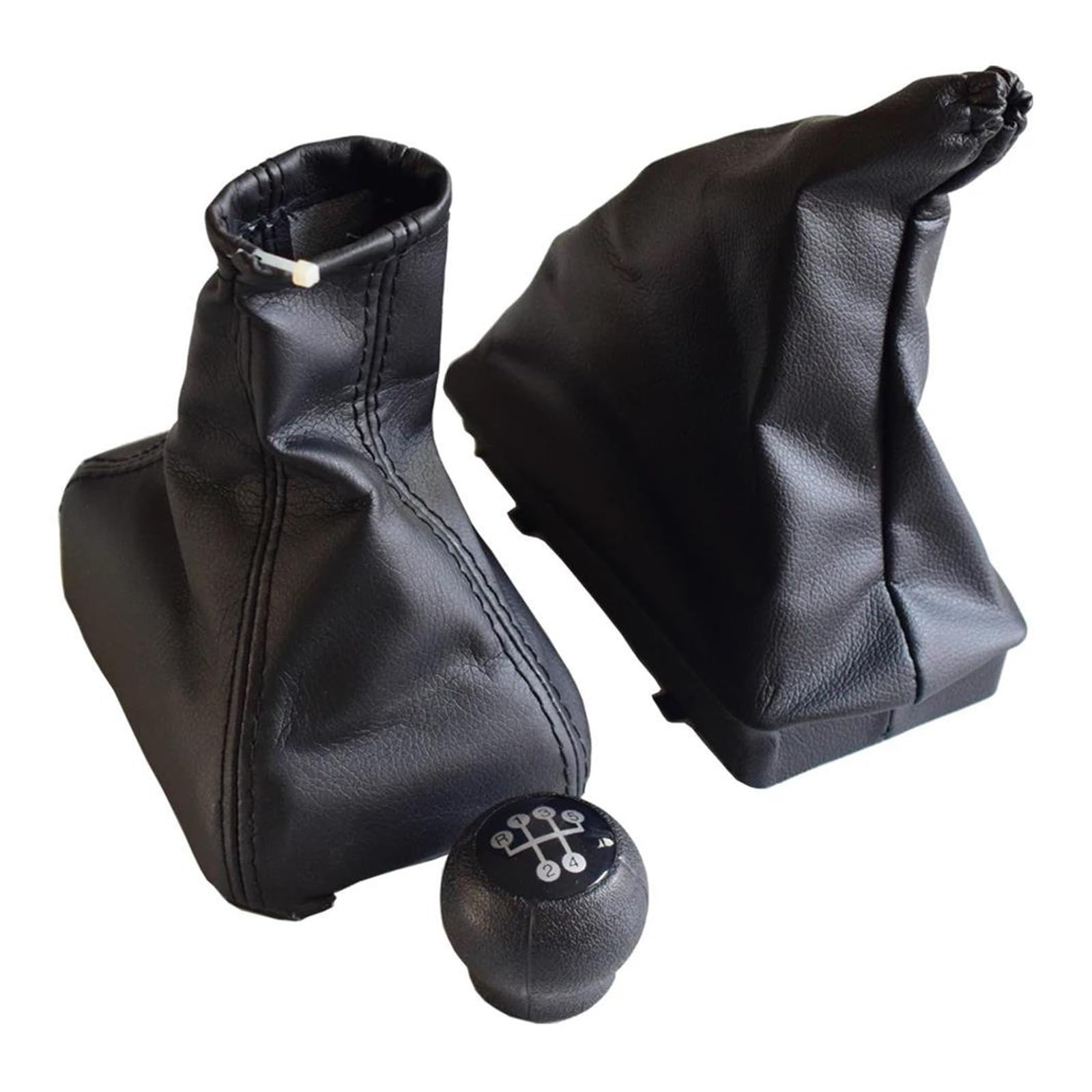 CAVINBDZ for Vauxhall for OPEL for Corsa C for Combo 2001-2006 Car Handbrake Gear Shift Knob Shifter Gaiter Boot Leather Cover