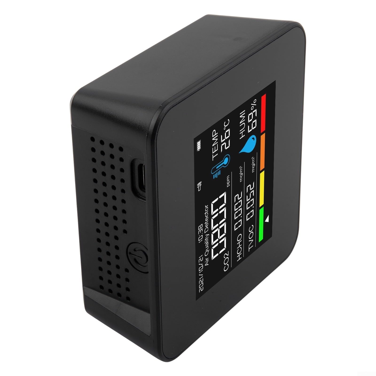 9 In Misuratore di Qualità Dell'aria Misuratore PM2.5 Rilevatore Con BT App Controllo Per Casa Ufficio Scuola