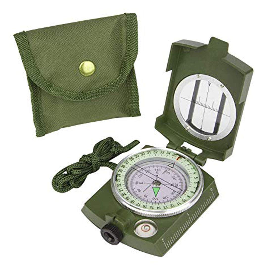 DIY Crafts 3 in 1 Metal Military Hiking Camping Lens Lensatic Magnetic Compass for Hiking Camping-image-7
