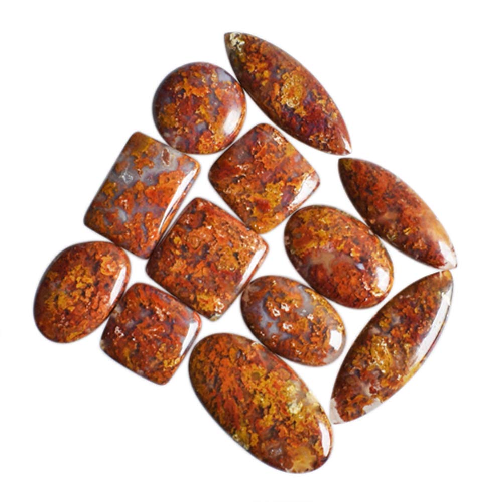 Cabochons en agate naturelle Apple Valley pour création de bijoux