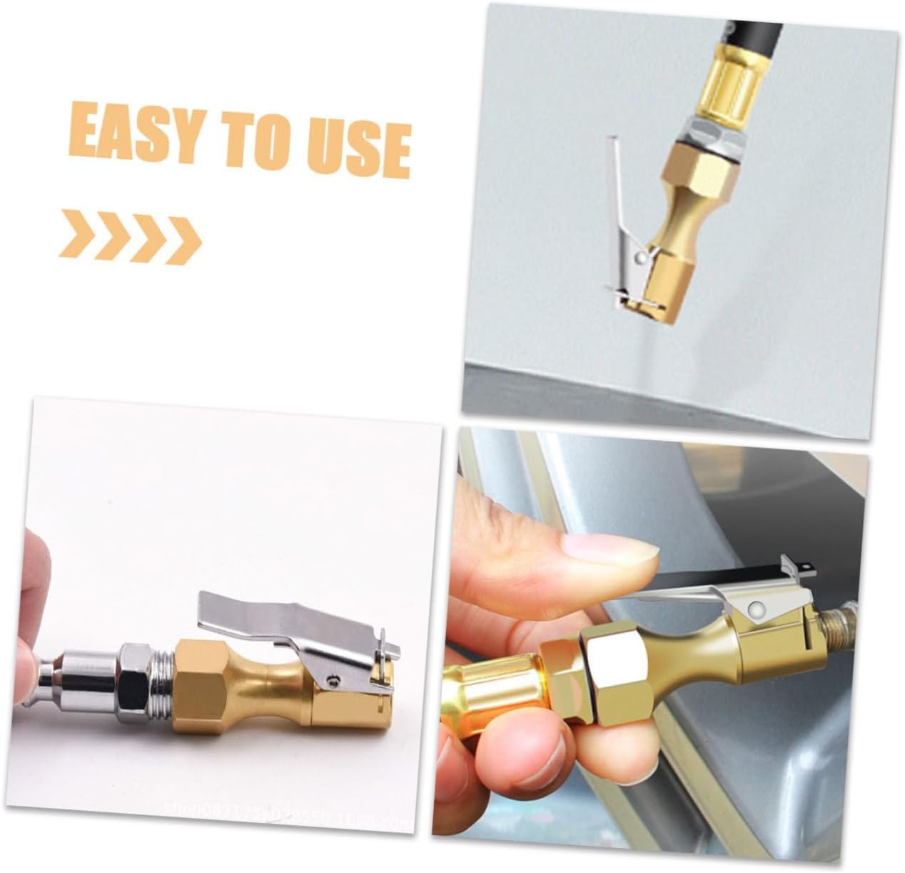 15pcs Closed Air Chuck Tire Inflation Tool Lightweight Design for Easy Storage Secure Grip Prevents Air Leakage Compatible Various Inflatable Devices