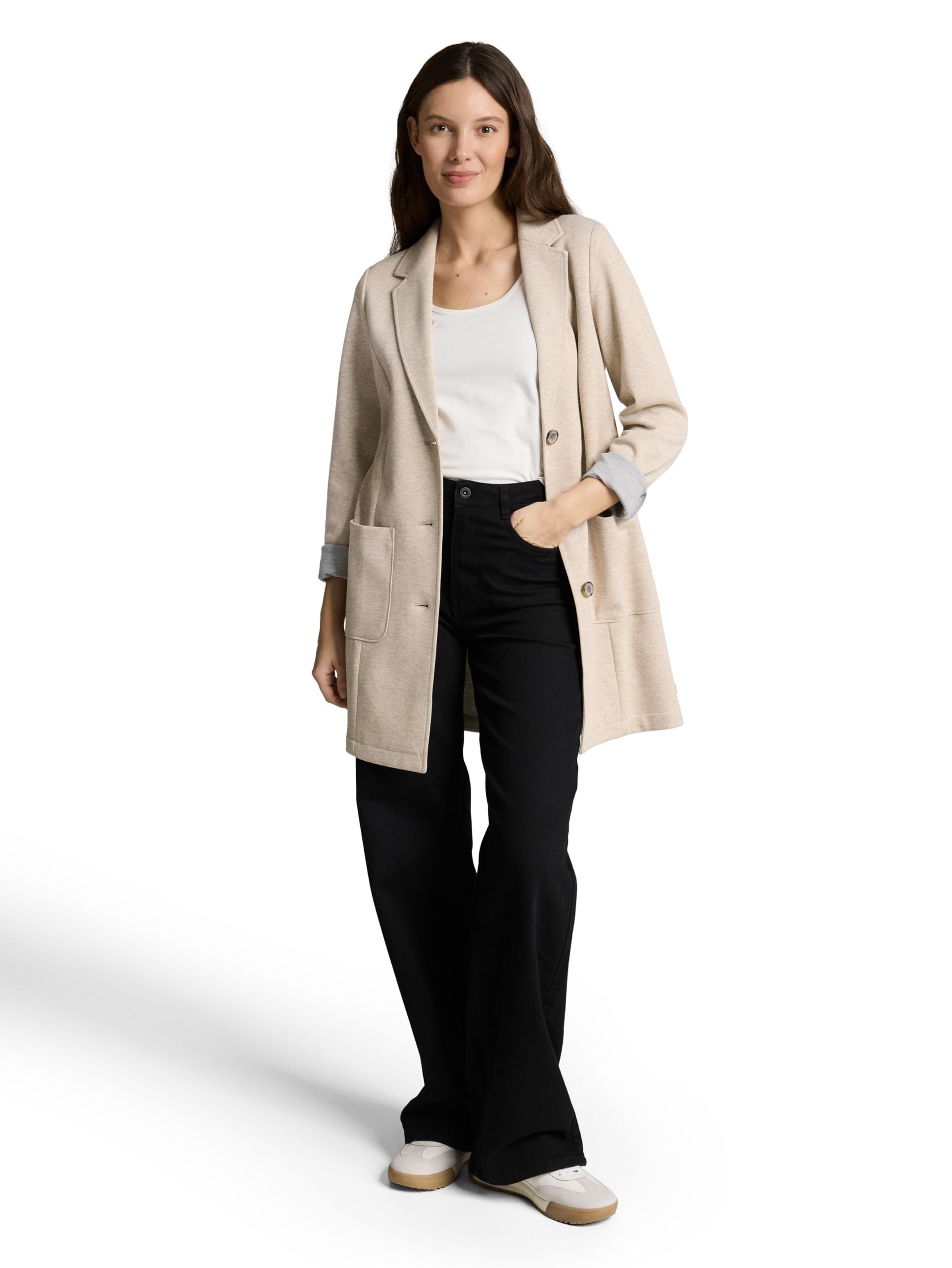TOM TAILOR Damen Trenchcoat im Cardigan Style