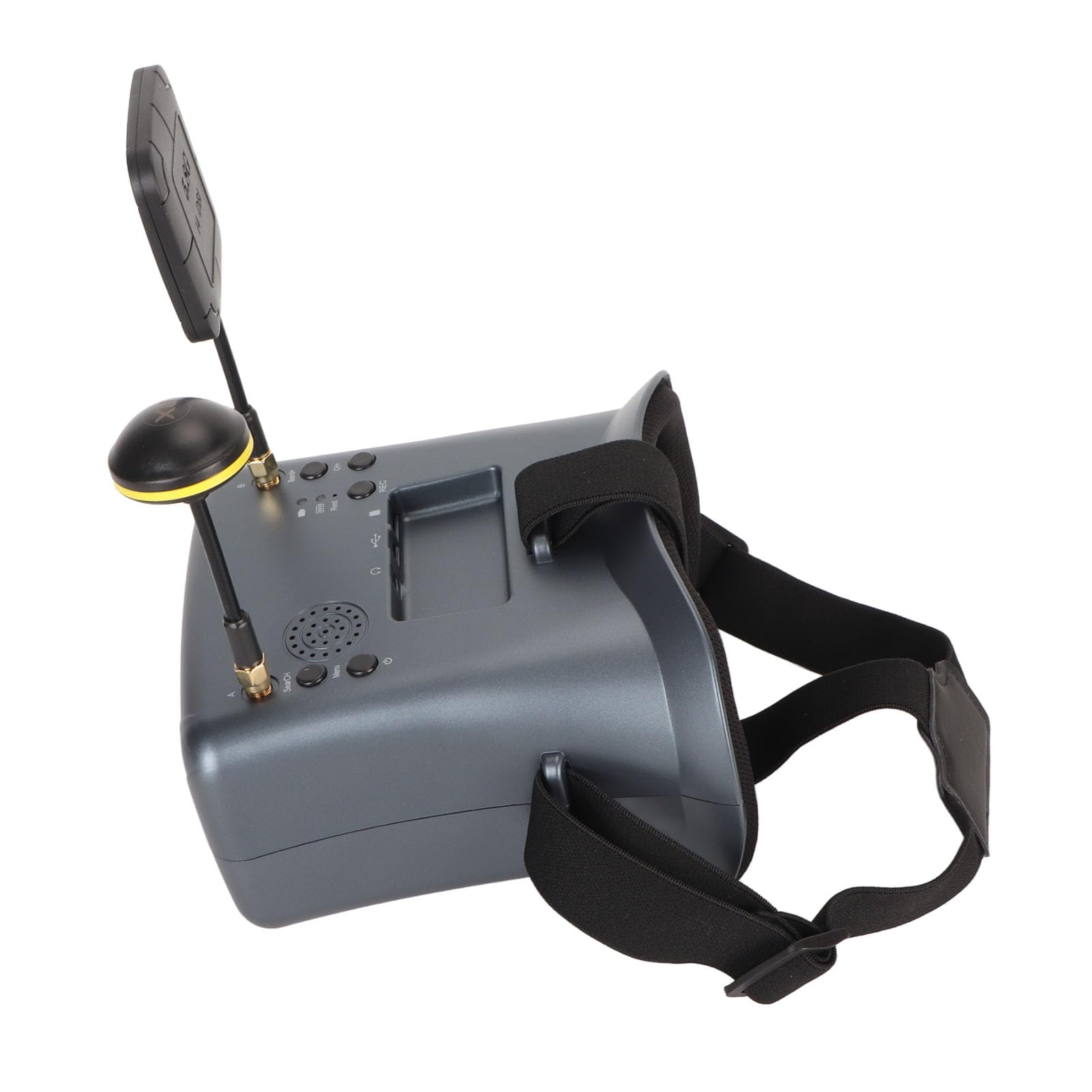 Occhiali Video FPV con Monitor LCD da 4,3 Pollici con DVR, Doppia Antenna 800x480 Occhiali per Aerei RC da 5,8 G Obiettivo Trasparente Al 92% Funzione di Ricerca Automatica