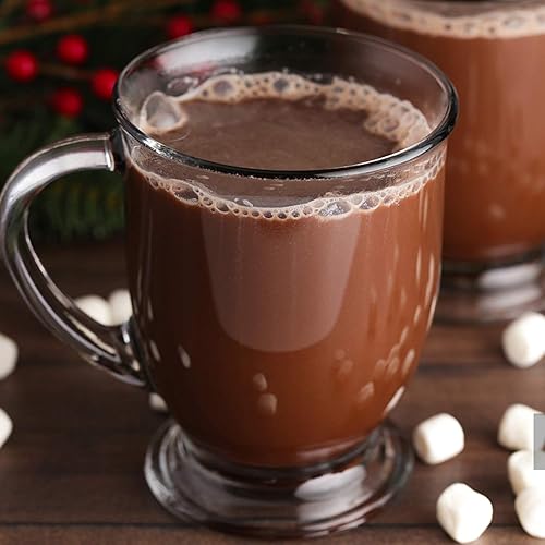 Miniatura 6 de Tazas de café de vidrio de 15 onzas / 15.2 fl oz, tazas de café transparentes con asas, perfectas para café con leche, capuchino, café expreso, té y