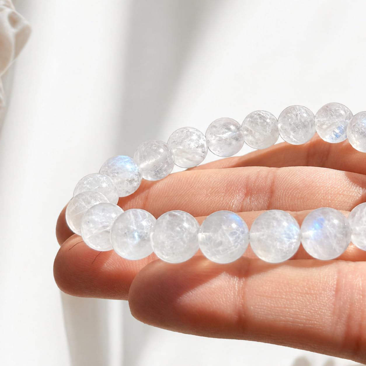 Genérico Pulsera Piedra de Luna Natural – Intuición & Armonía Interior | Joyería Hecha a Mano en España | Plata 925 | Ajustable Unisex | Regalo Elegante