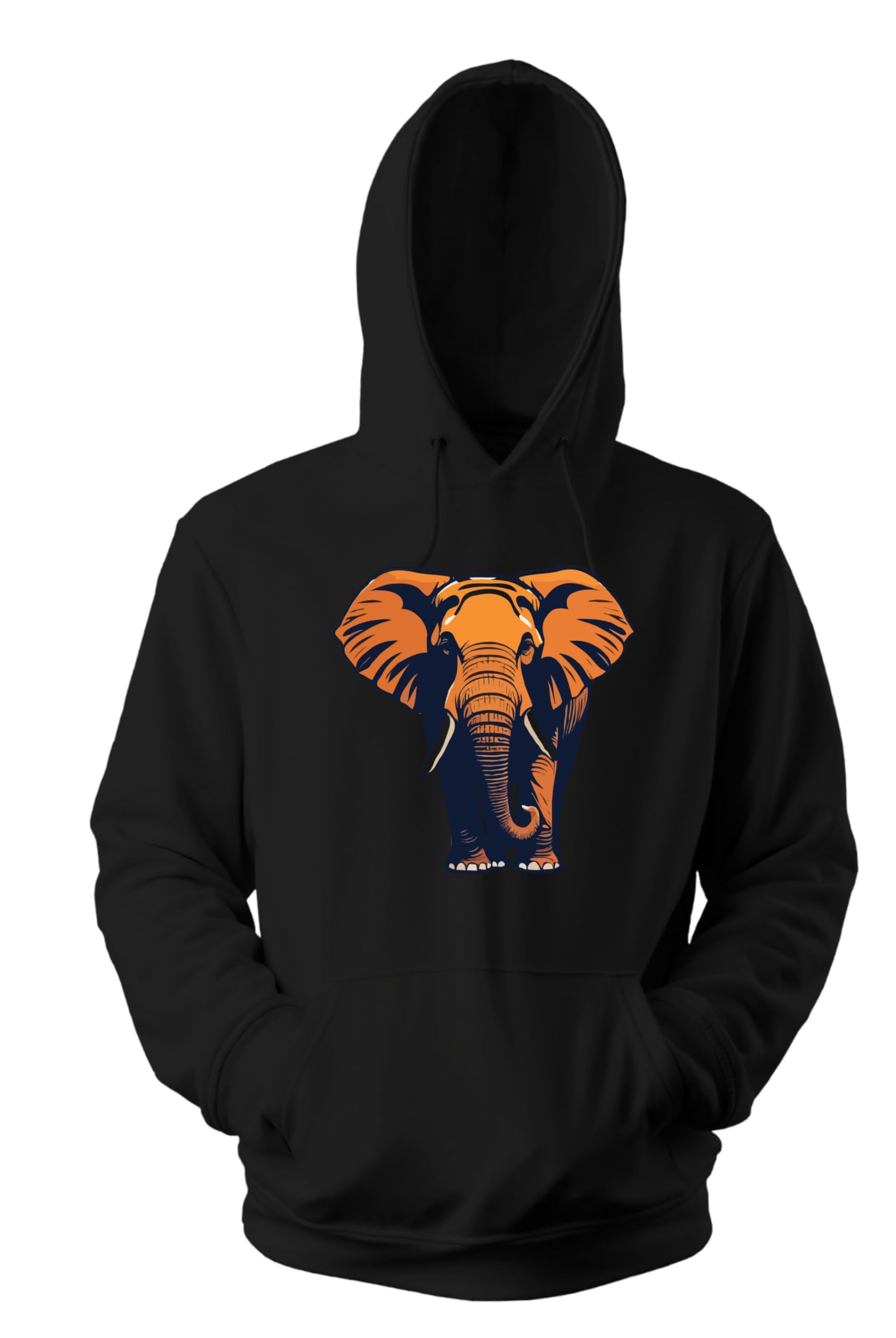 trendify Men's Women's Regular fit Elephant Animal Lover Printed Hoodie Sweatshirt-picture-37