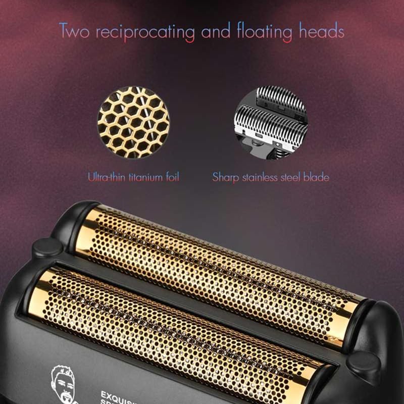 Image of WMARK NG-7982 Dark Warrior 9000 RPM High-Speed Premium Shaver Cordless IPX6 Waterproof Wet & Dry Shaver for Face Care Beard Trimmer Super-Fast Charge 200 mins Runtime LED Digital Display, Model 30