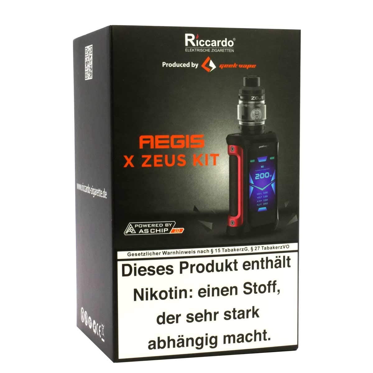 GeekVape Aegis X Kit 200 W, mit Z Sub Ohm Tank 3,5 ml/5 ml, Riccardo  E-Zigarette, gunmetal camo, ohne Nikotin: Amazon.de: Elektronik & Foto