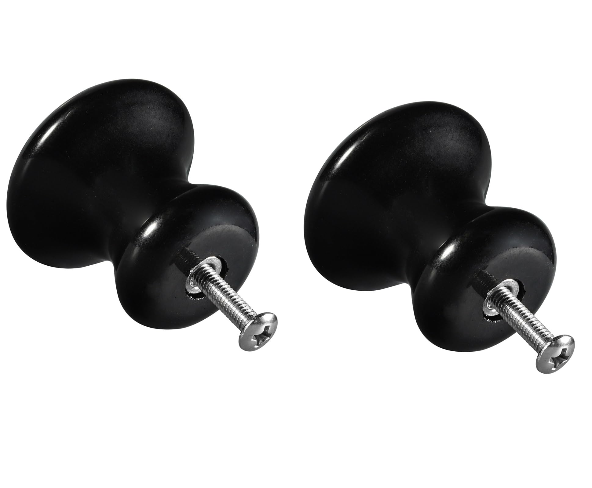 Bouton de placard en obsidienne noire Rockcloud pour sublimer vos meubles
