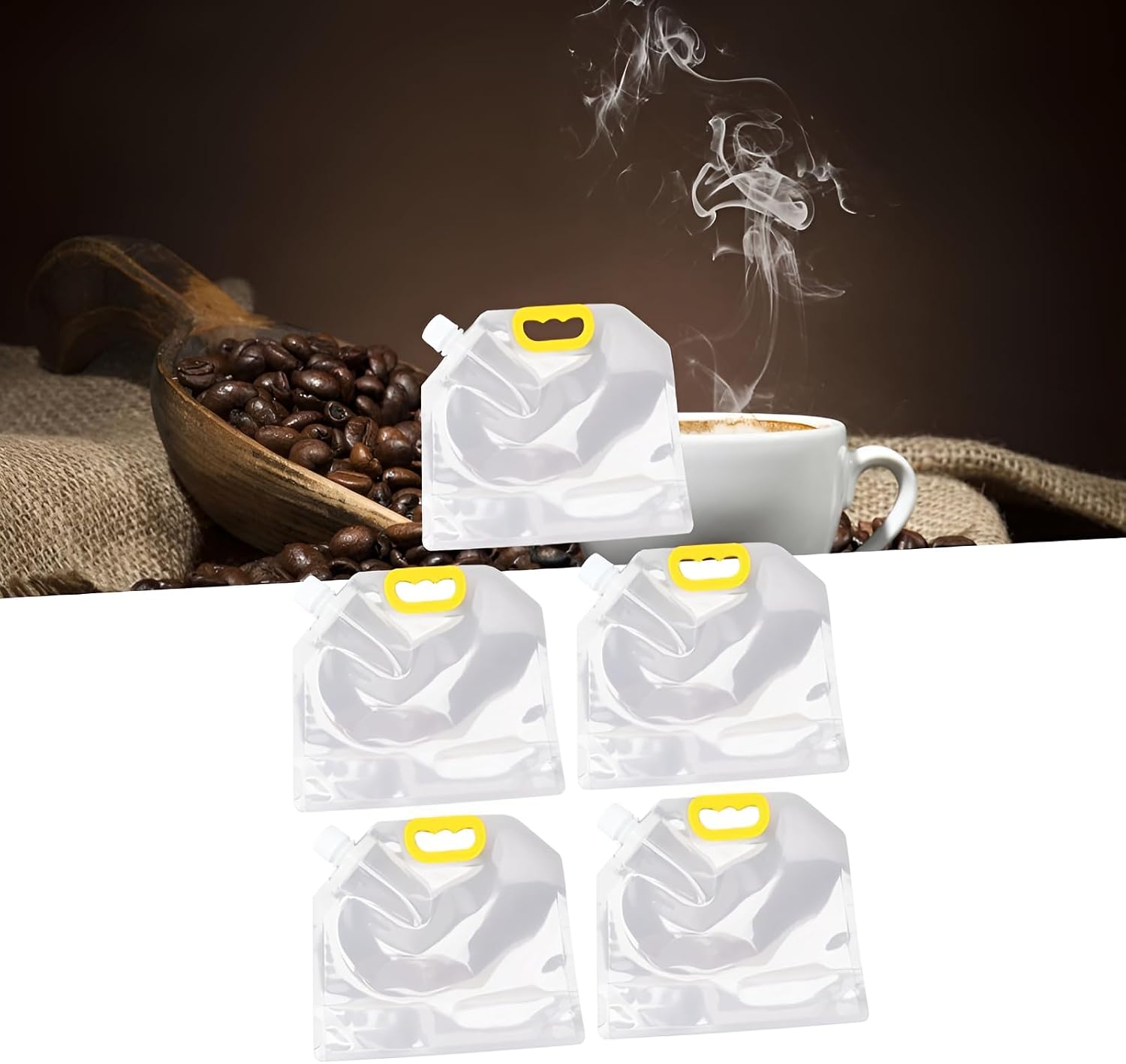 Grain Storage Bags with Lids, 5 Pcs, 2.5kg