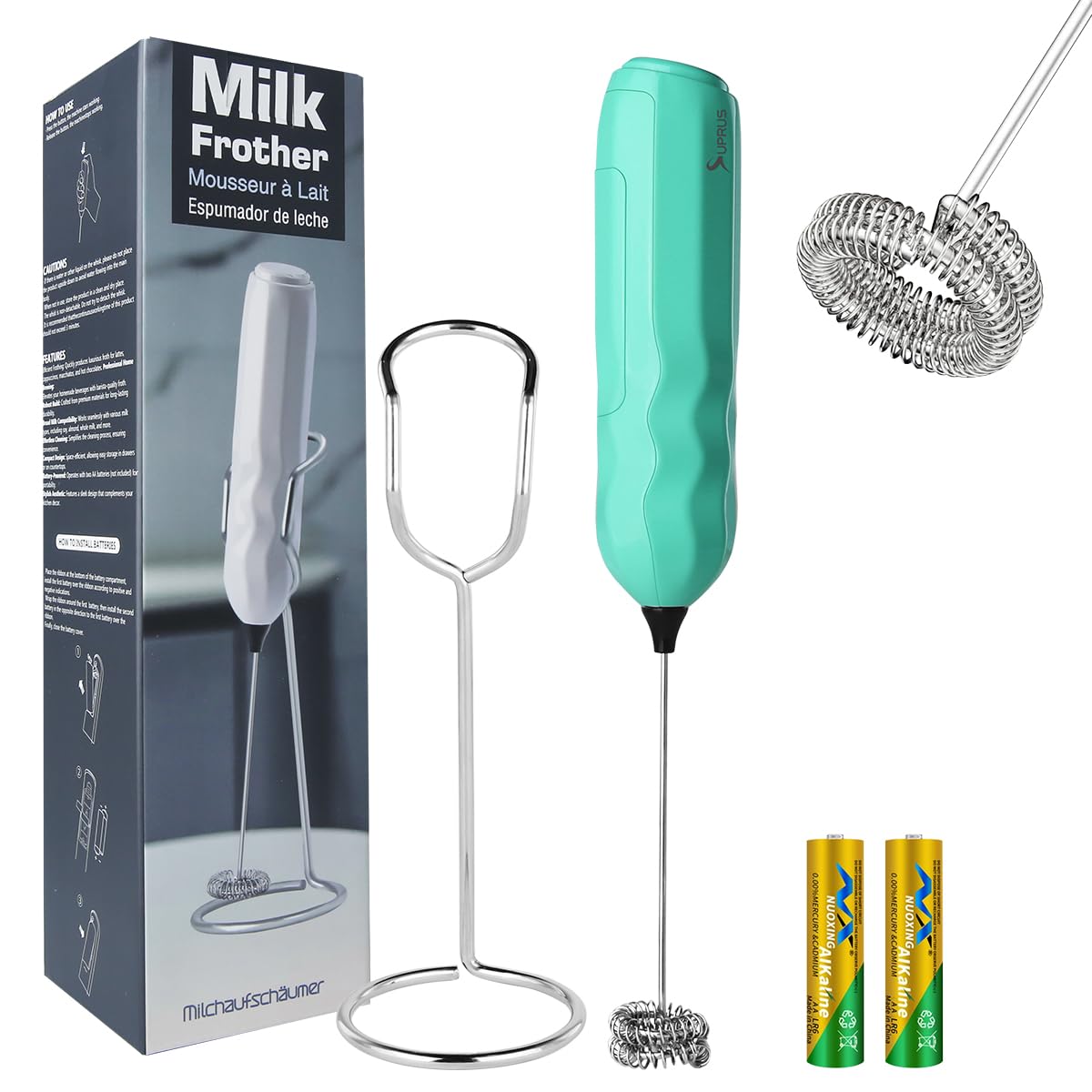 SUPRUS Ultra Schnelle Handheld Milch Schaumer Doppel Whisk m