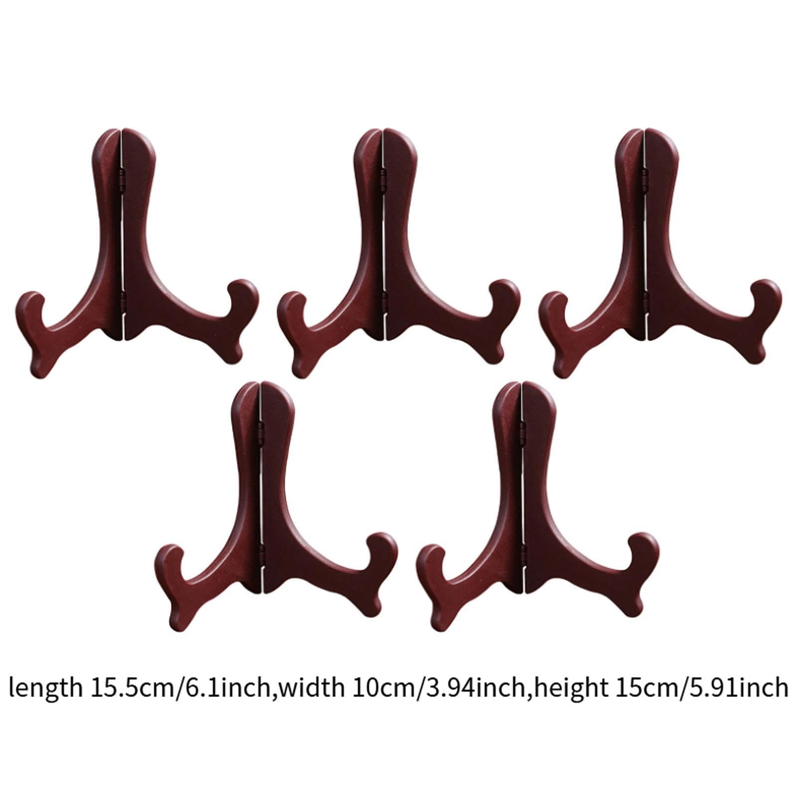 5x Puerh Tea Cake Display Holders for Home Use , Brown