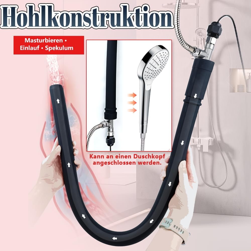 Super Lang Hohler Analplug dildo Analdusche Monster Anal Vaginal Spekulum Dildo Alien Penis Butt Plug Analspielzeuge Prostata Stimulator Fetisch SM Sexspielzeug für Männer Frauen Analsex Trainer (M)