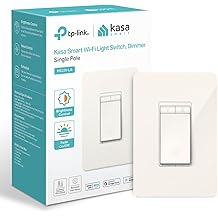 Kasa Smart Dimmer Switch HS220-LA, Light Almond, Single Pole, Needs Neutral Wire, 2.4GHz Wi-Fi Light Switch Compatible with Alexa and Google Home, UL Certified, No Hub Required
