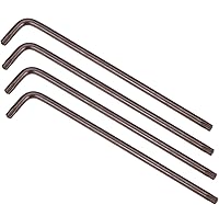 Vista 13 de uxcell T25 Anti manipulación Torx Star Key Bit Llave, forma de L 5.12 pulgadas brazo largo, acero S2 4 piezas