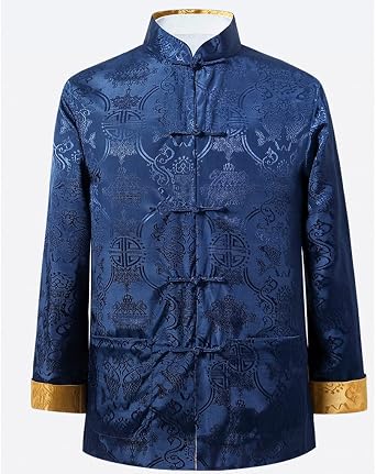 Kung Fu Jacket Both Sides Wear Clothing Men Embroidery Tang Suit Men Chinese Hanfu Coat Traditional Chinese Clothing