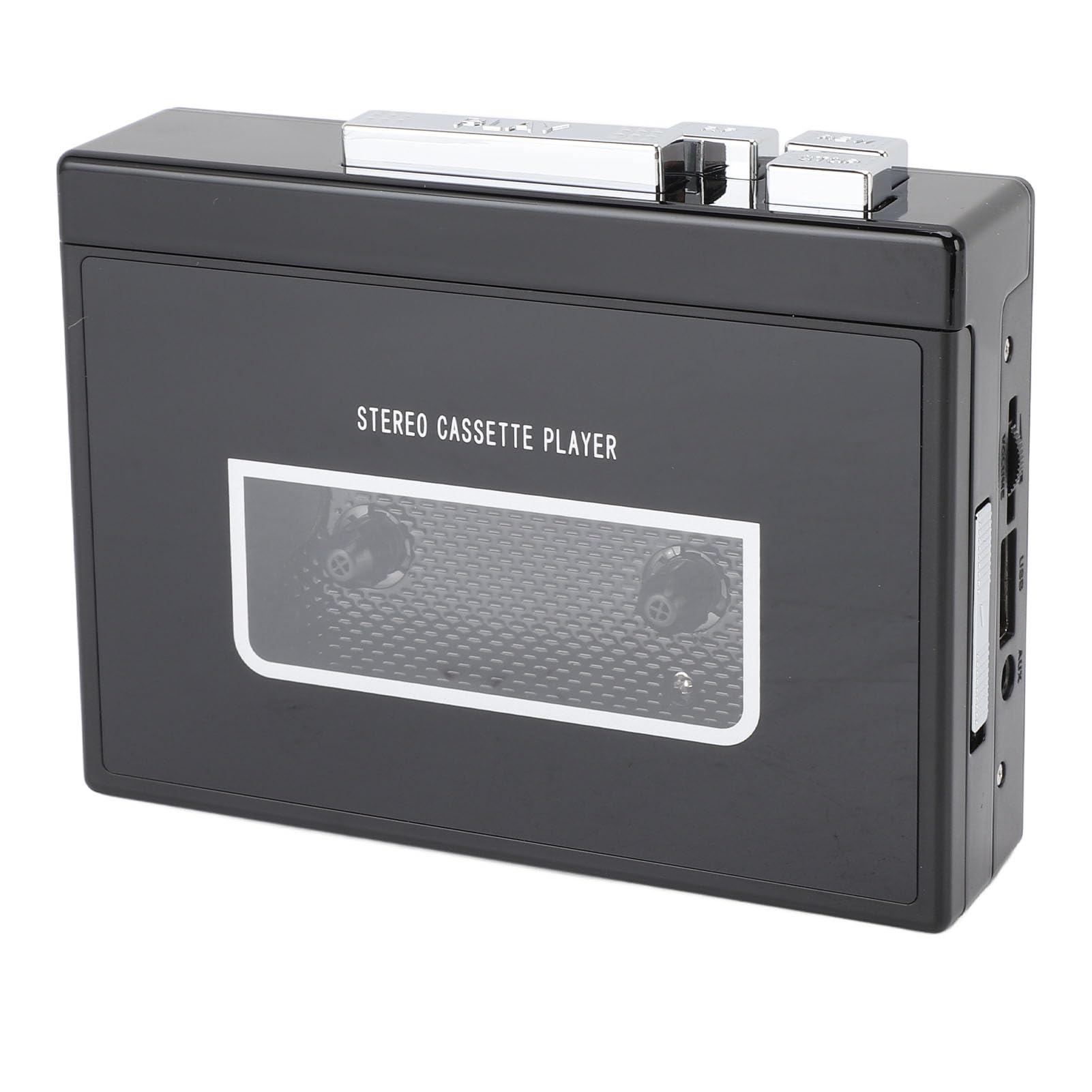 Haofy Lettore di Cassette Portatile con Auricolari Stereo, Registrazione MP3 USB per Musica Nostalgica, Corse in Auto, Convertire le Cassette in Digitale (B)