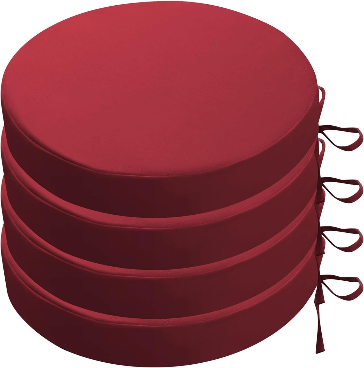 Coussin de chaise de jardin rond imperméable anti-glisse de 5 cm pour éliminer l'inconfort