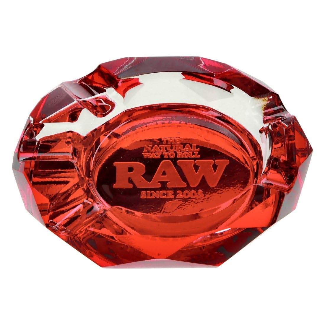 RAW CENICERO CRISTAL RUBY ROJO
