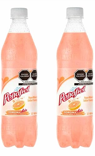 Peñafiel Soda de 20.2 onzas (paquete de 2) Fabricado en México. (Toronja Rosita - Toronja Rojo Rubí)