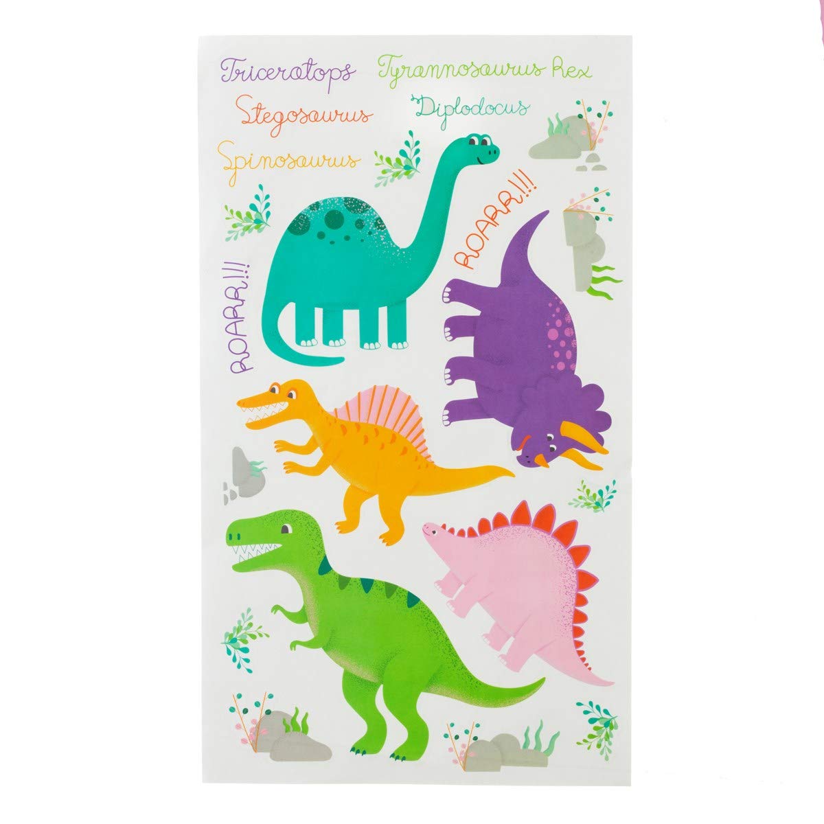 Sass & Belle White/Multi Roarsome Dinosaurs Wall Stickers