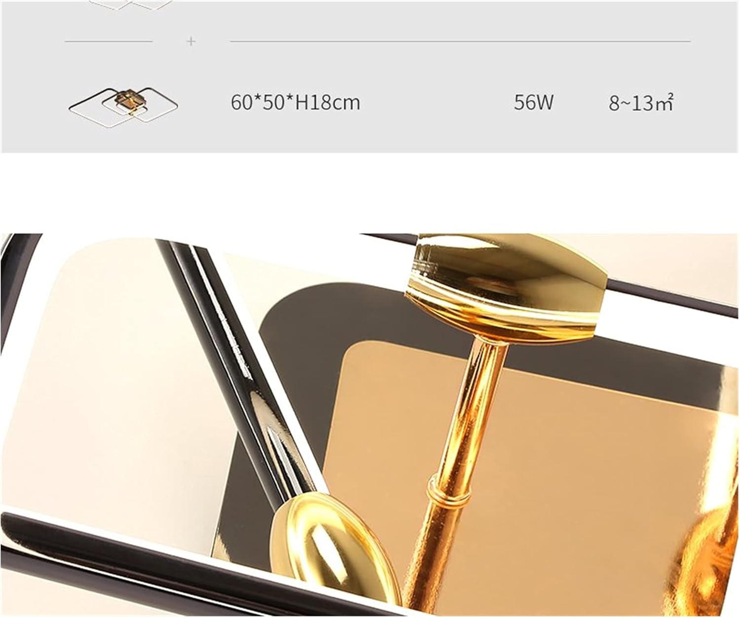 Arrival Ceiling for Living Room Bedroom Dining Room Bar Indoor Gold Color Hanging s Fixtures (Color : D-Changeable Size : 3RingsD60x50x12cm) (C Changeable)