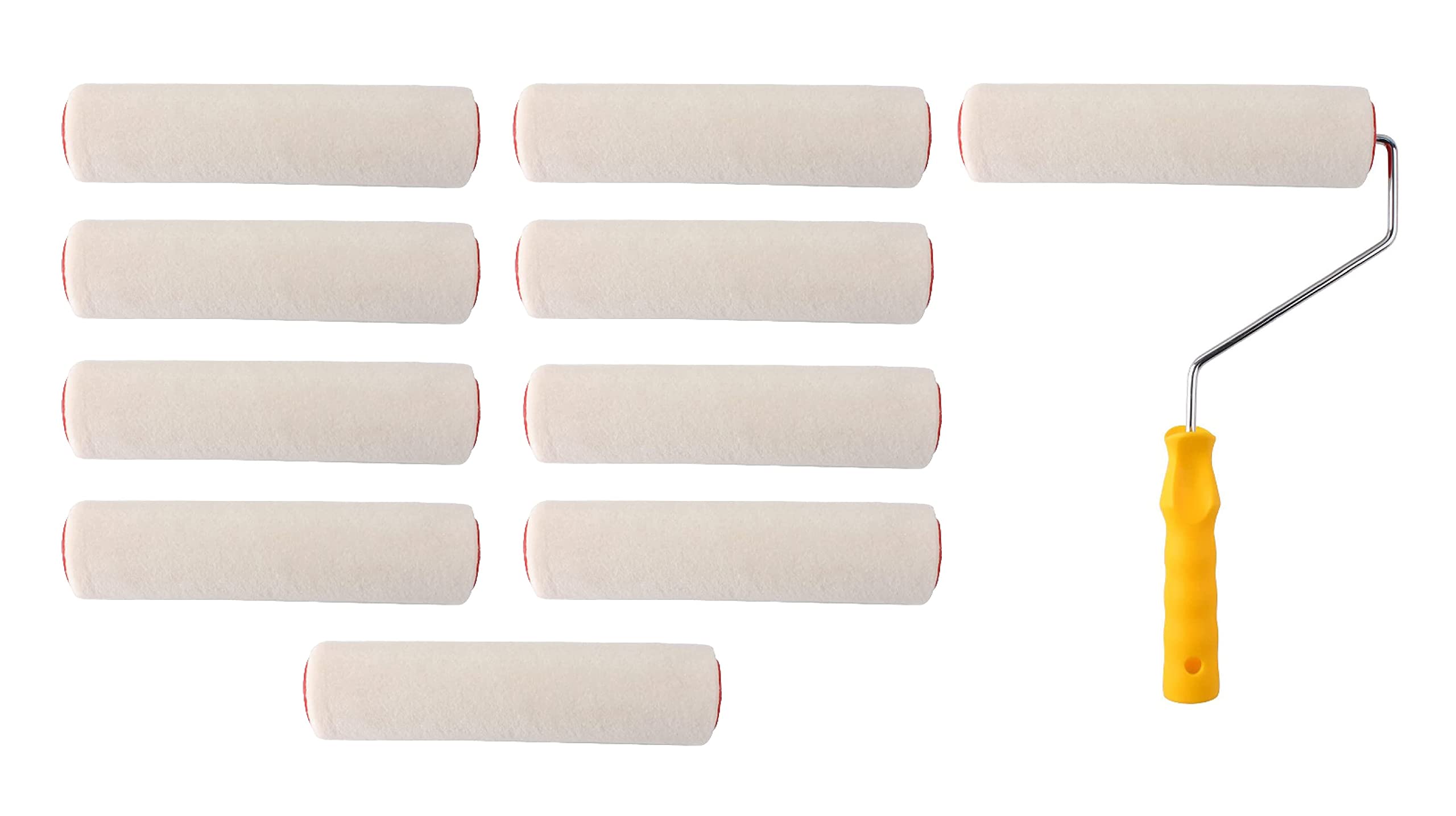 TICSER 9inch (1handle+10refill) epoxy/mohair paint roller, paint roller set, paint roller for floor coating, furniture coating etc (10) (B0BSHJHLFB) Amazon Price History, Amazon Price Tracker