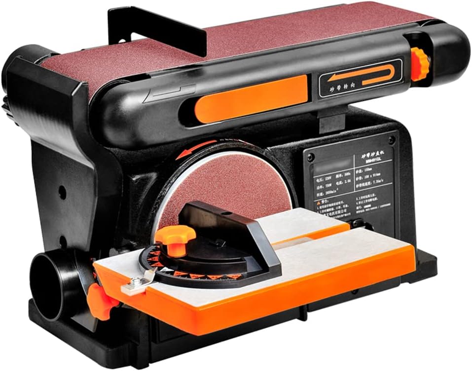 YHUEGH Electric Belt Sander, 550W Disc and Belt Sanding Machine Drive