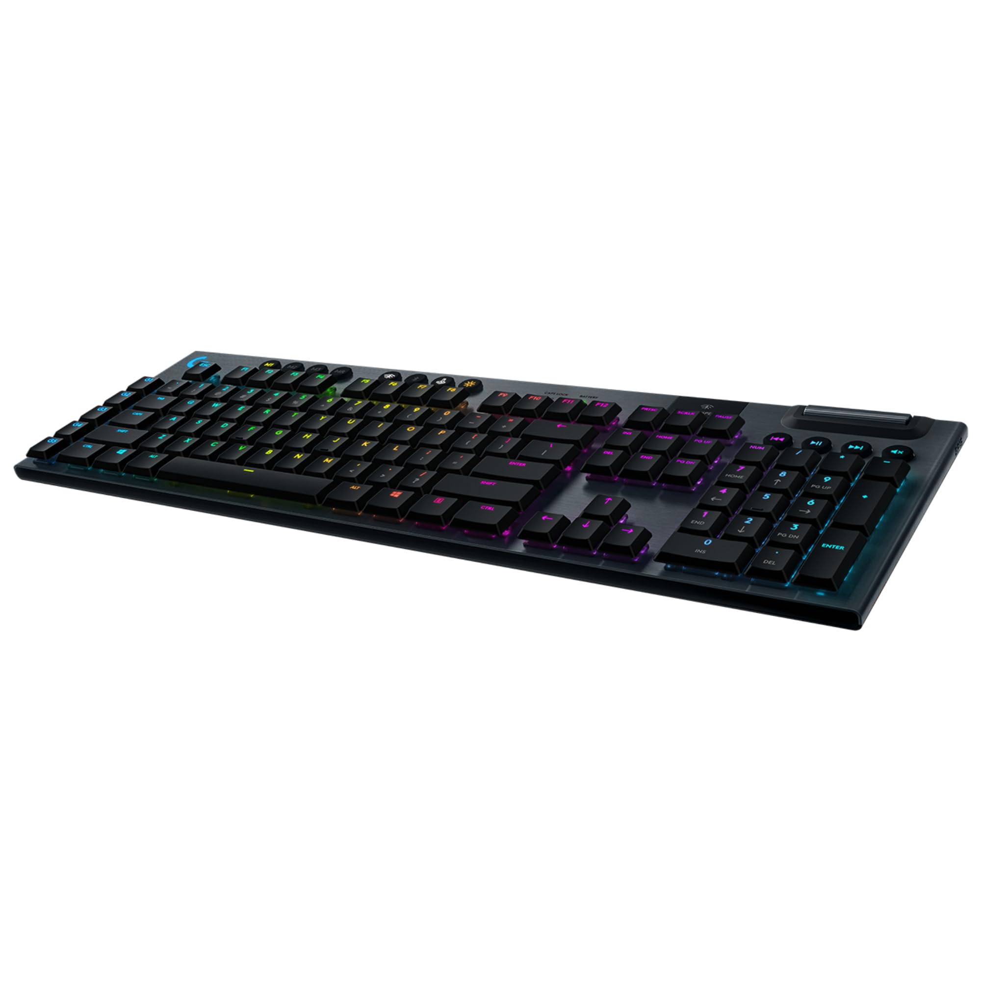 Logitech G915 LIGHTSPEED kabellose mechanische Gaming-Tastatur, Taktiler GL-Tasten-Switch, Französisches AZERTY Layout - Carbon