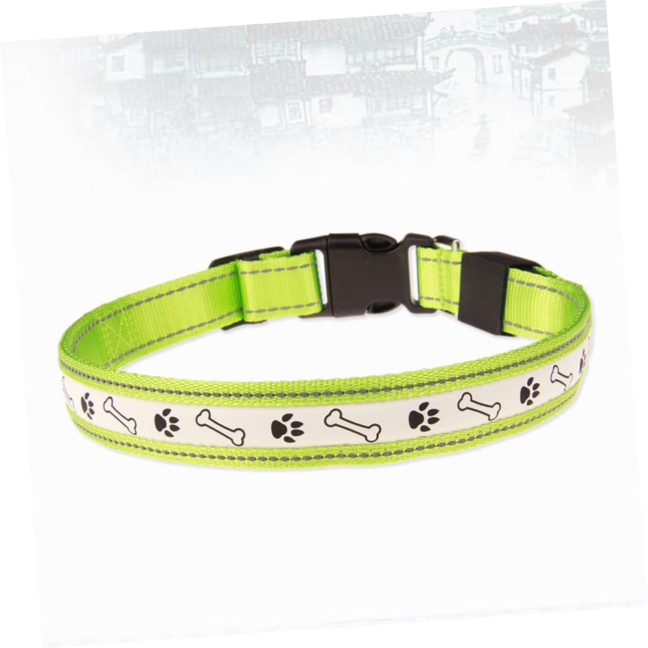 BESPORTBLE 2pièces Collier LED pour Chien Collier Lumineux Rechargeable USB pour Sécurité avec Design De Moyenne Vert