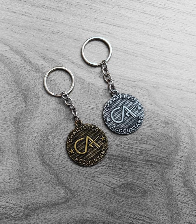 Porte-clés en métal imprimé logo CA multicolore format Medium pour offrir - 3