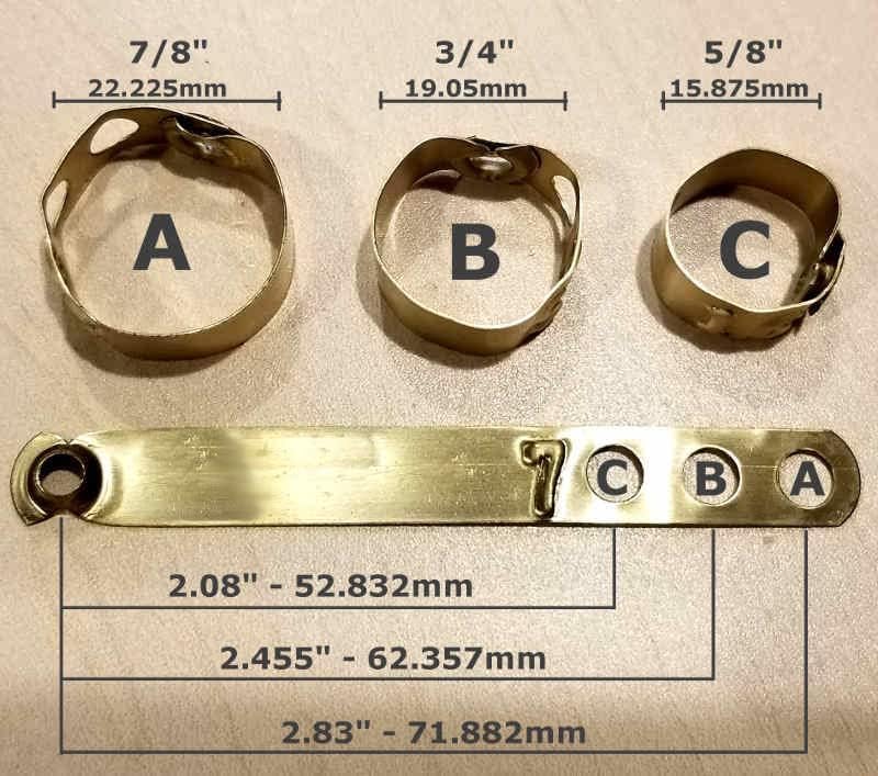 Miniatura 3 de Pinnon Hatch Farms Bandas para patas de aluminio no estampadas con sello de faisán de pollo, aves de corral, pato (1000, rojo)