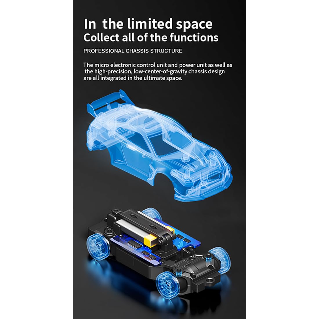 Amazon.co.jp: GoAssemb 1/43スケール 合金 RC ドリフトカー 2.4G 4WD