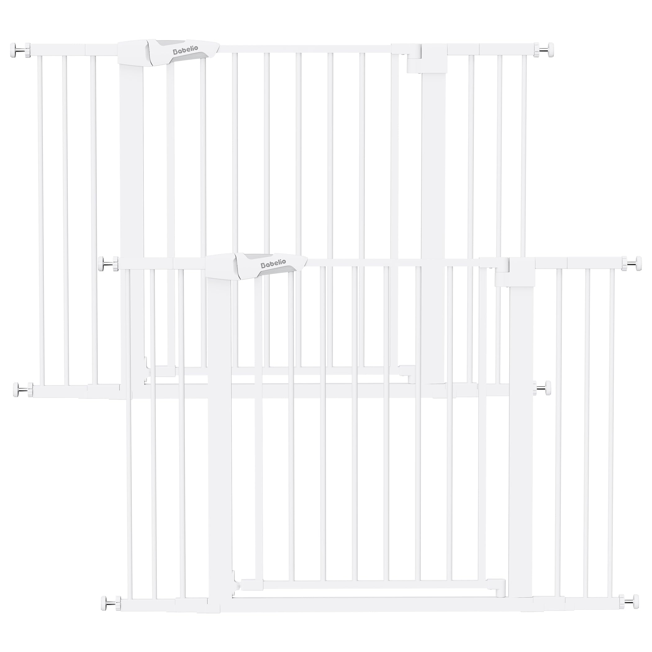 Photo 1 of Babelio Pressure Mounted Baby Gate for Stairs, 29-48" Wide Dog Gate,2 Pack