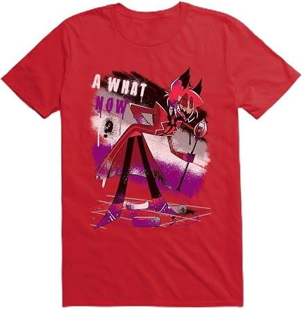 Hot Topic Hazbin Hotel Alastor What Now T-Shirt RED SM