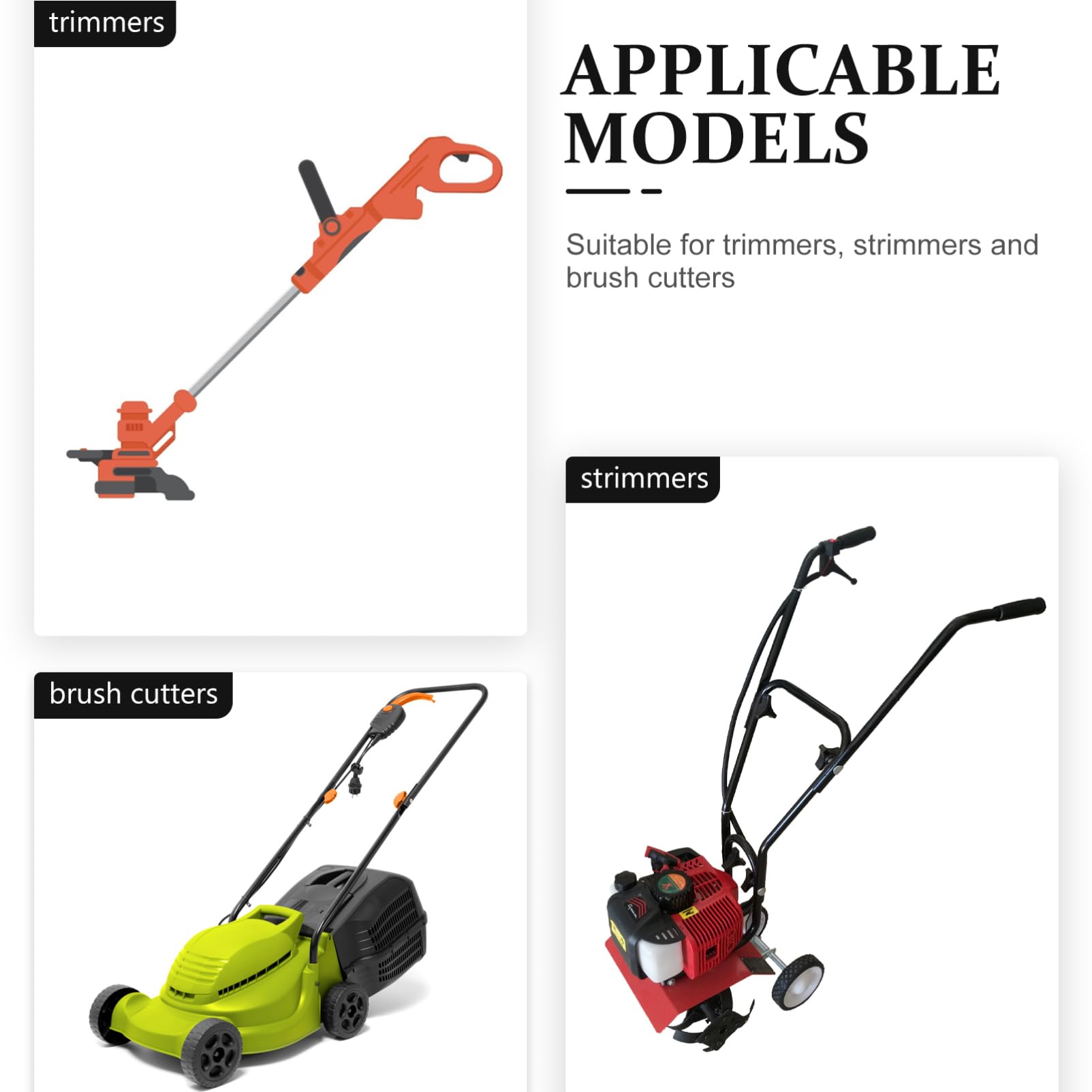 Toddmomy Ajustable para Cortacésped Cinturón De Recortadora Desbrozadora Podadora Diseño w Ergonómico
