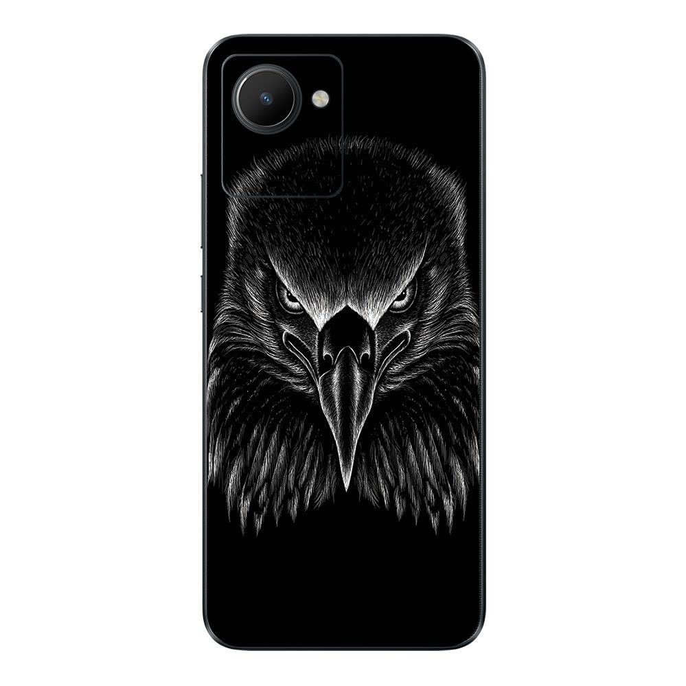 FCS Printed Matte Finish Vinyl Skin Sticker Mobile for Realme 9 | Mobile Back Skin Vulture