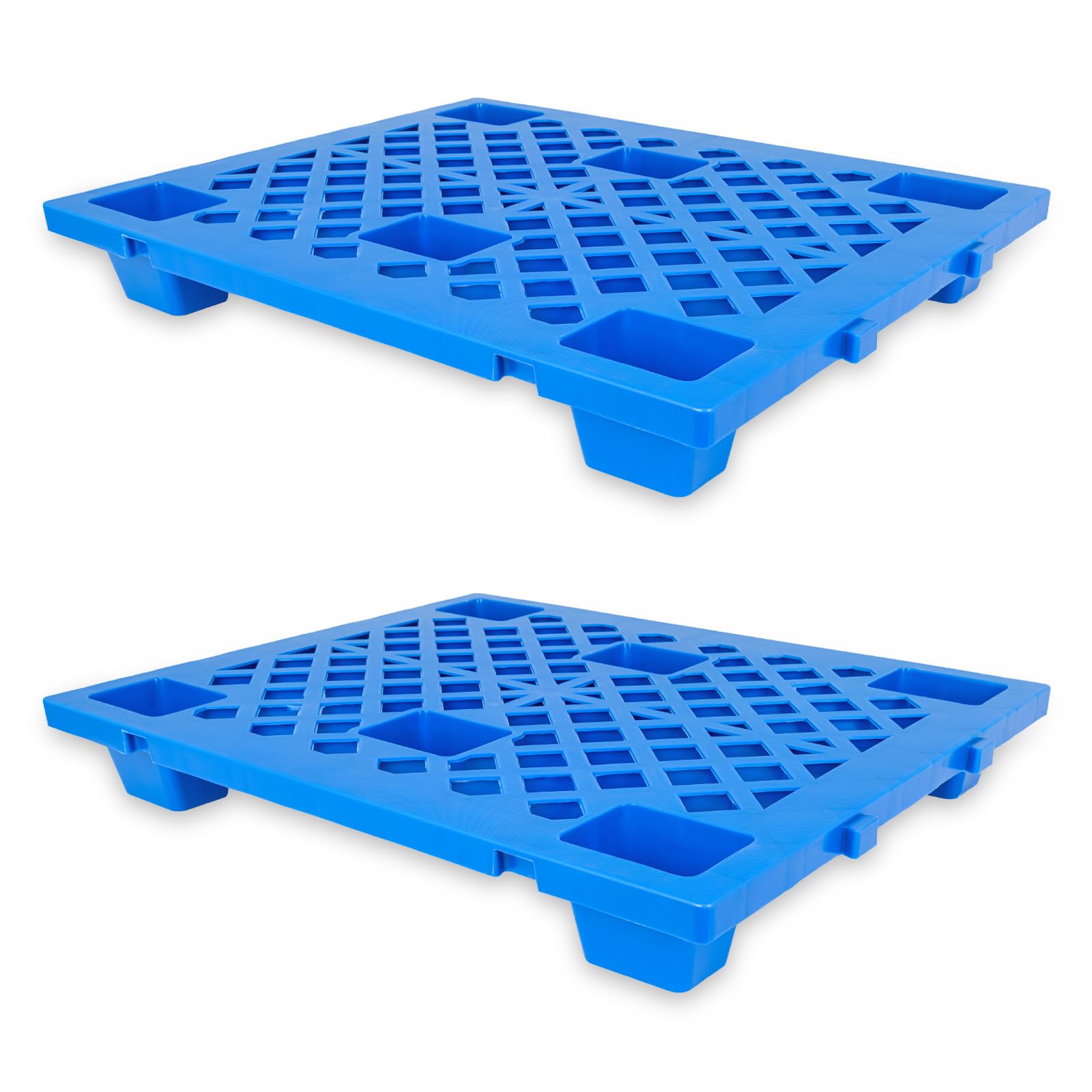 Plastic Pallets - 6 Pack, 1100lbs Load Capacity -10 Plastic Pallets - 6 Pack, 1100lbs Load Capacity -10