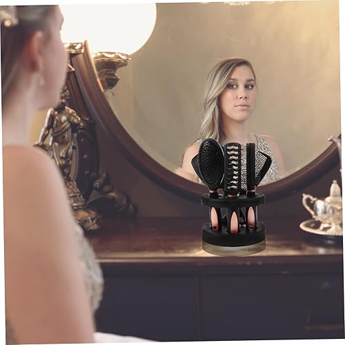 Miniatura 5 de FRCOLOR Juego de 5 peines de pelo con espejo, juego de 5 herramientas de peinado para cabello rizado, cepillo para cabello rizado, peine de masaje