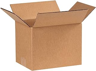 The Packaging Wholesalers 8 x 6 x 6 Inches Shipping Boxes, 25-Count (BS080606)