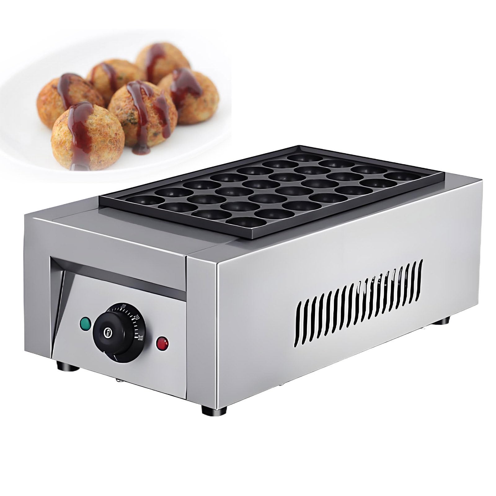 Mini Piastra elettrica Antiaderente per Pancake e Waffle, Versatile per casa, ristoranti, Bar e panetterie, B, A,A